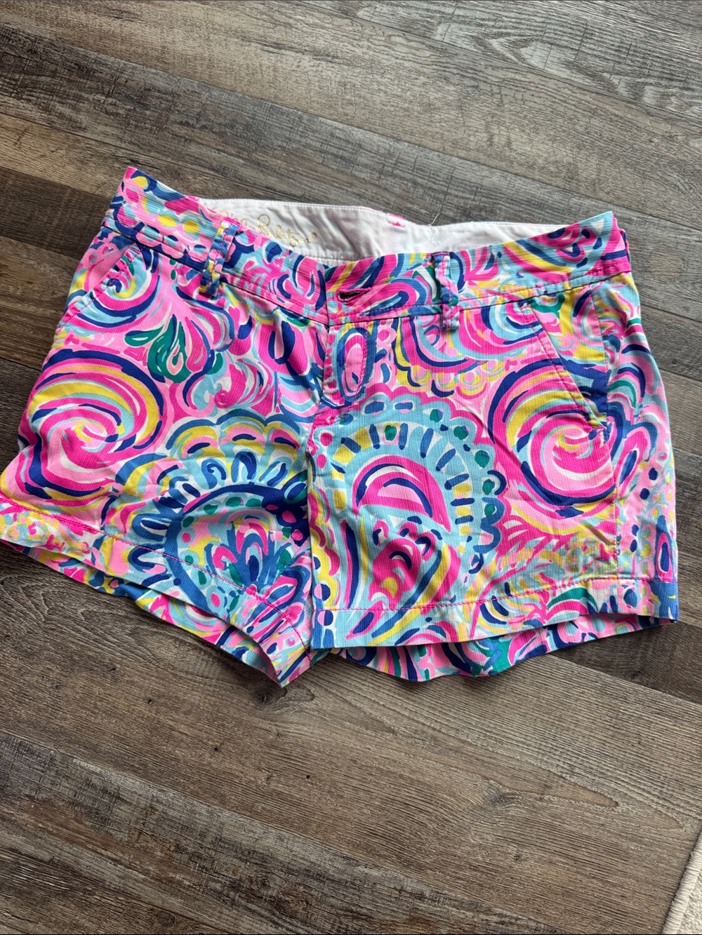 Lilly Pulitzer Bright Multicolor Printed Cotton Shorts